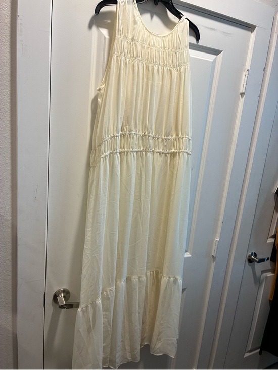 a new day Dresses & Skirts - a new day Ivory Smocked Maxi Dress